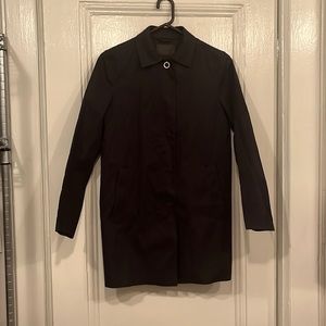 Dark brown Prada rain coat small
